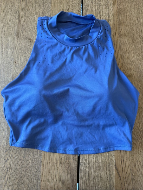 all in motion Tops - all in motion Blue Sleeveless Mock Neck Crop Top